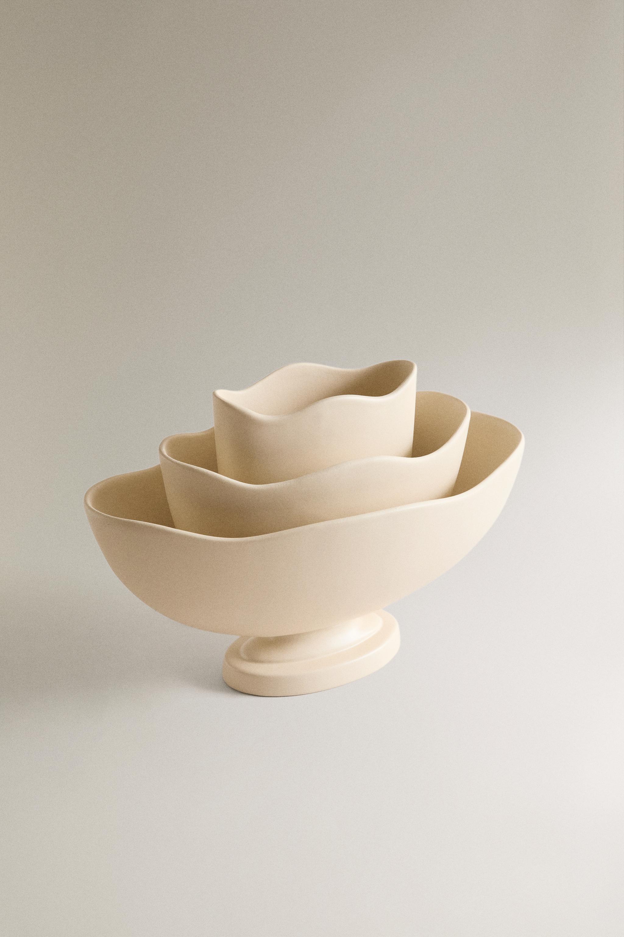 MULTILAYER STONEWARE VASE | STUDIO MARY LENNOX — Ecru