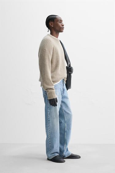 TEXTURED SWEATER - LIMITED EDITION - Beige by Zara - Image 3