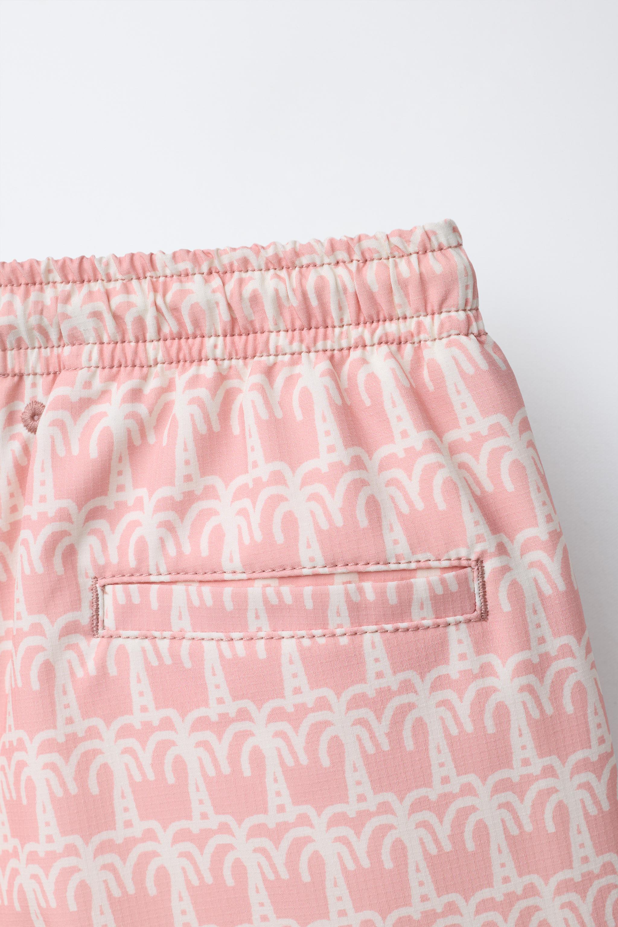 AGES 6-14 / PALM TREE SWIM SHORTS