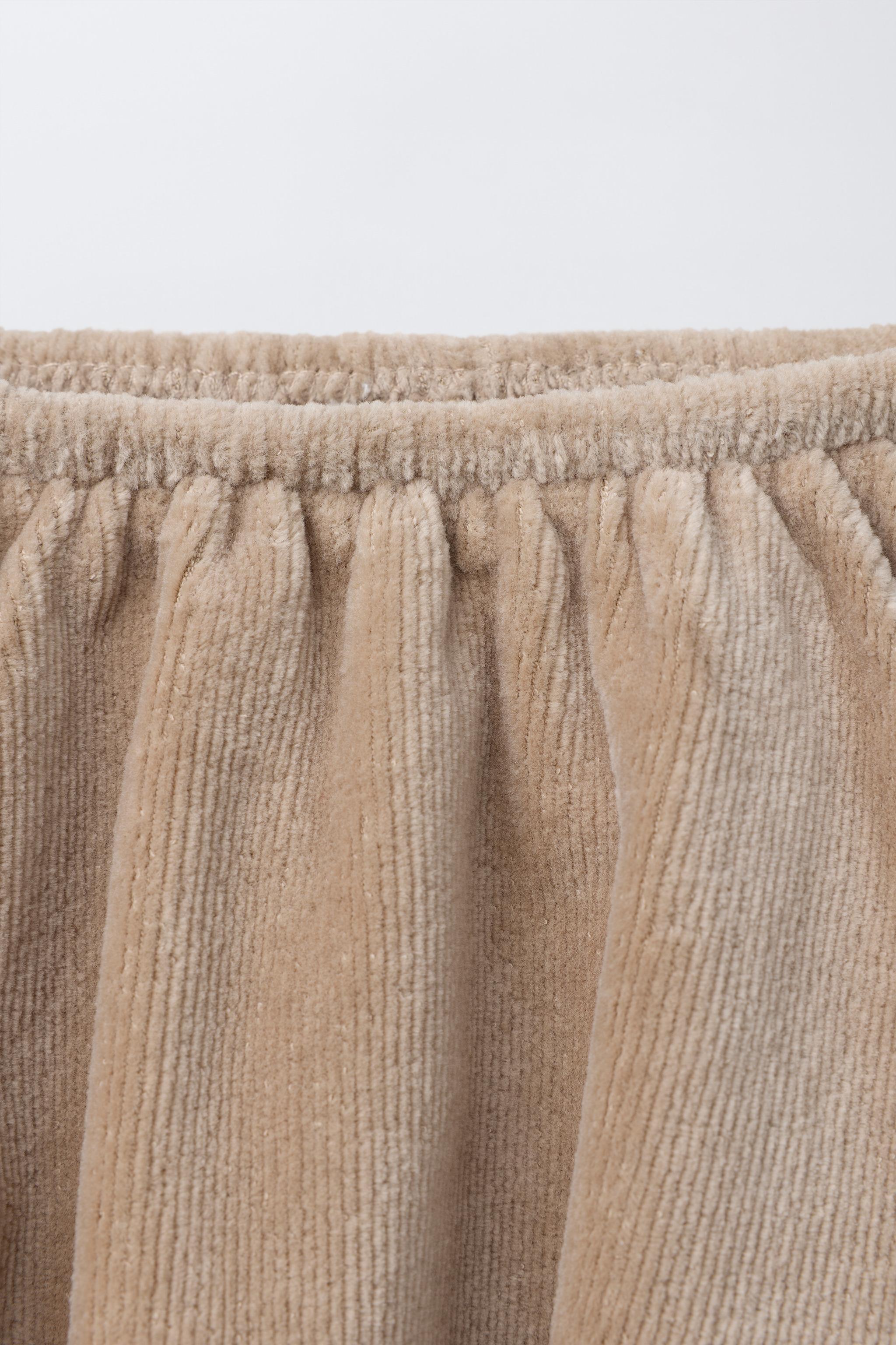 JUPE-CULOTTE EN VELOURS CÔTELÉ