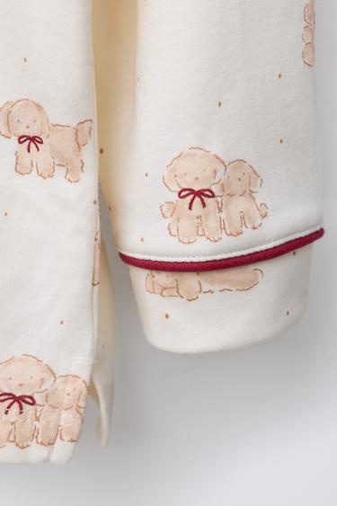 6-14 ANS/ PYJAMA IMPRIMÉ CHIOTS - Marron clair de Zara - Image 6