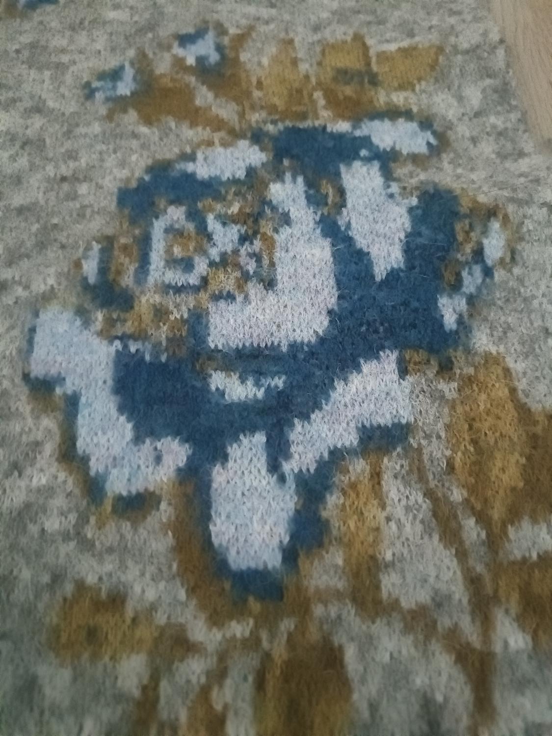 FLORAL KNIT SCARF - Image 3