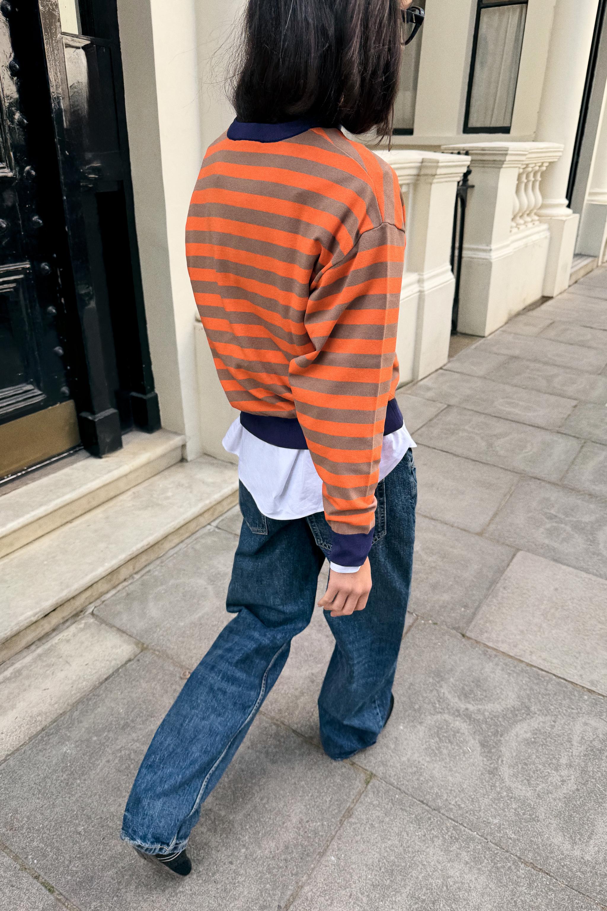 STRIPED KNIT JUMPER