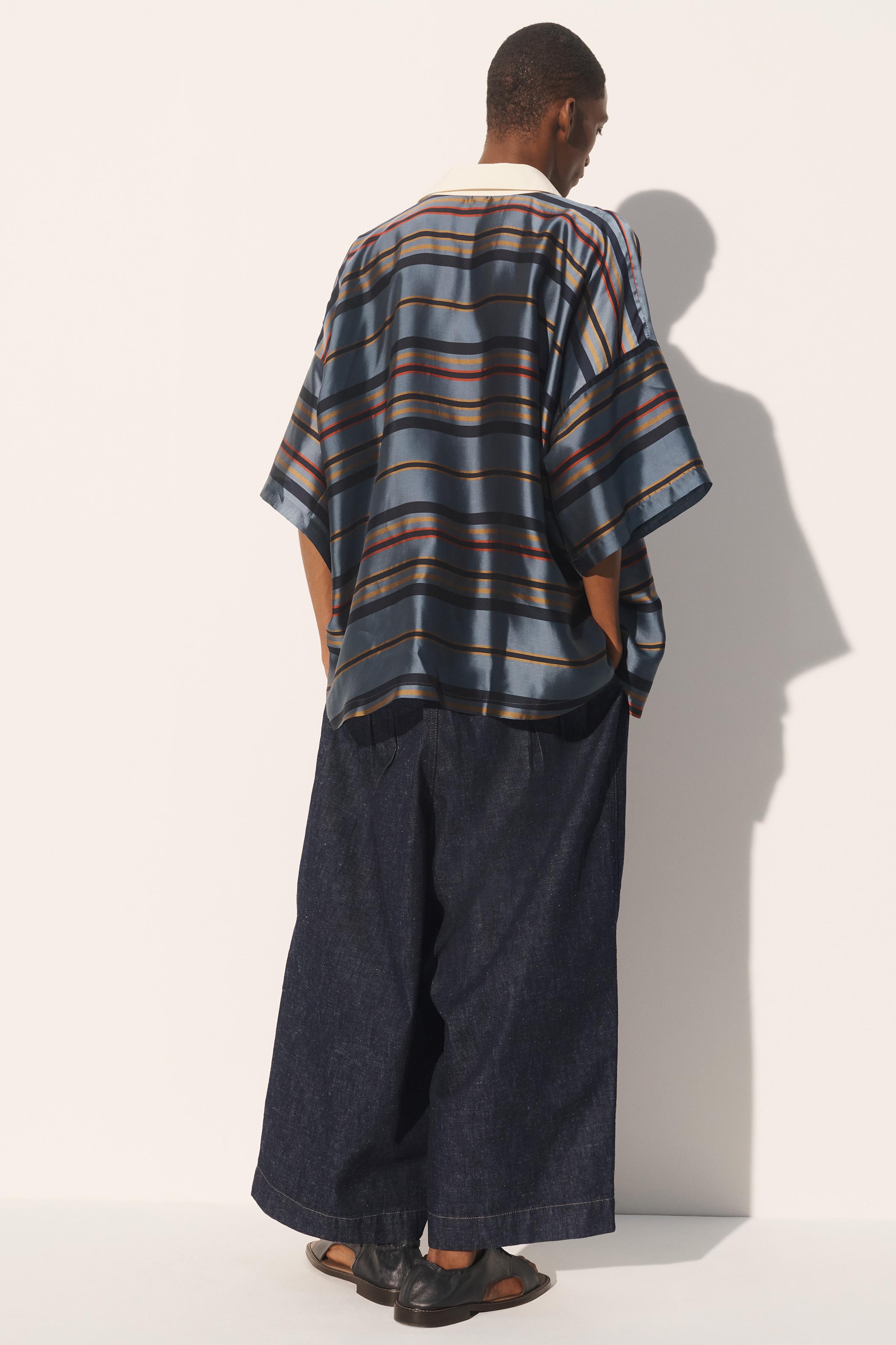 CHEMISE POLO BOXY FIT CUPRO-SOIE