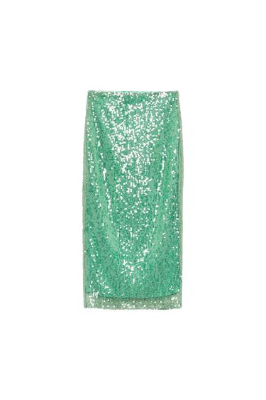 SEQUIN PENCIL SKIRT