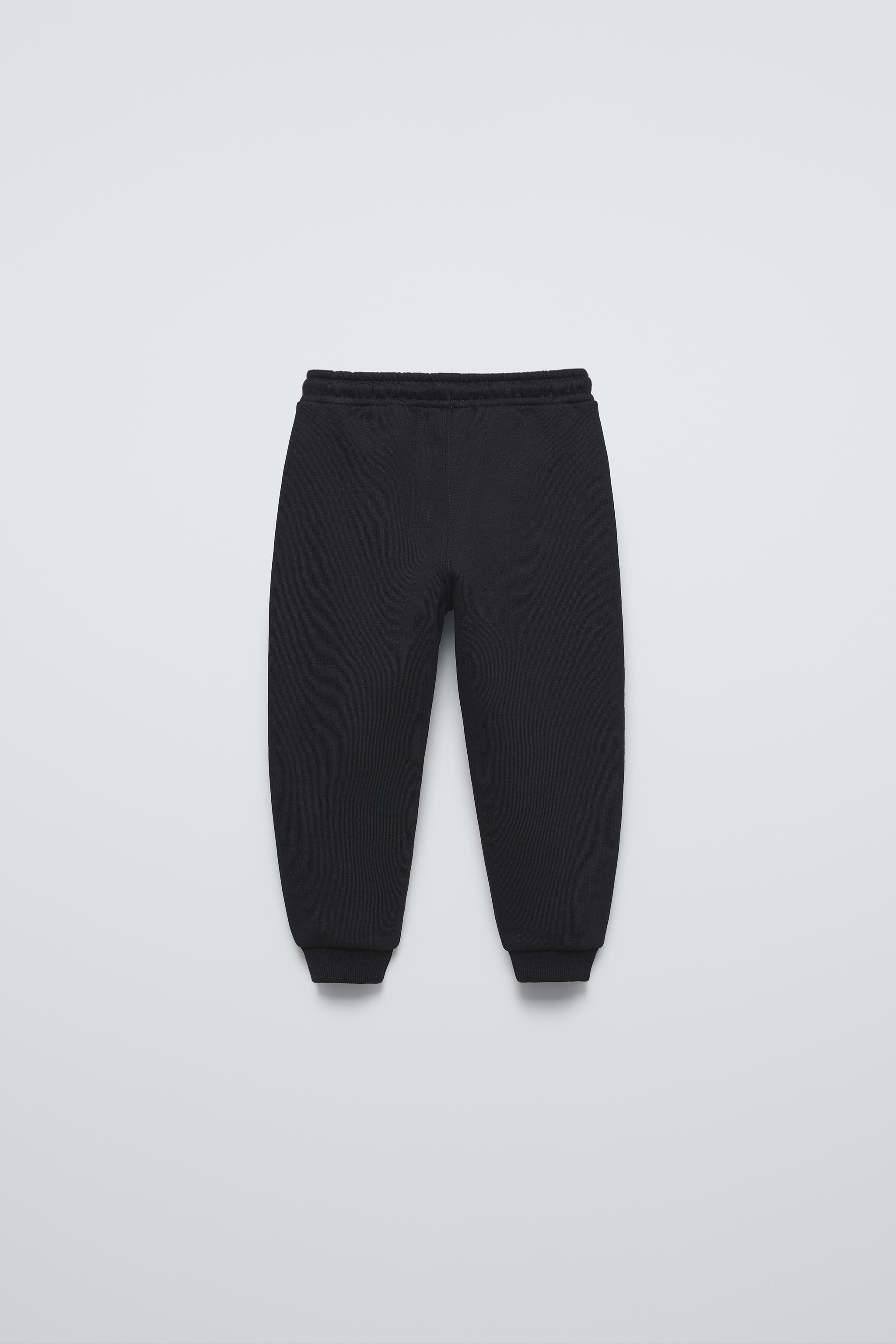 Black joggers zara sale