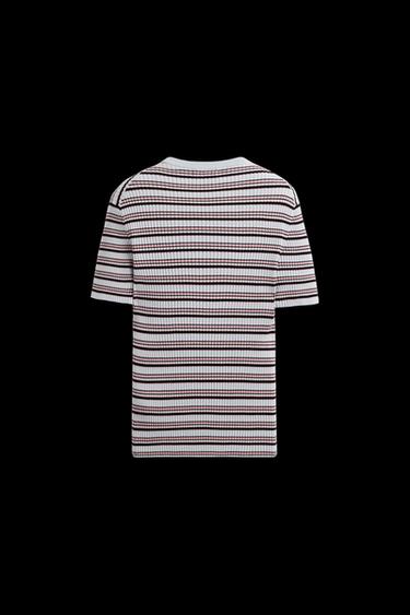 STRIPED RIBBED KNIT T-SHIRT - striped by Zara