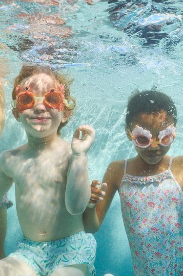 2–6 ЛЕТ/ ПЛАВКИ-БЕРМУДЫ С ПРИНТОМ «ЛИСТЬЯ» — ЭКРЮ от Zara