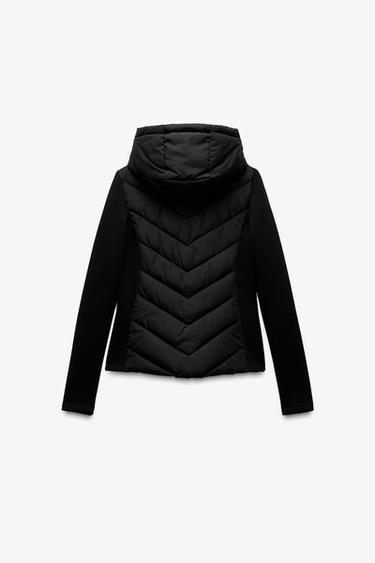 CONTRAST PUFFER JACKET - Black by Zara - Image 6