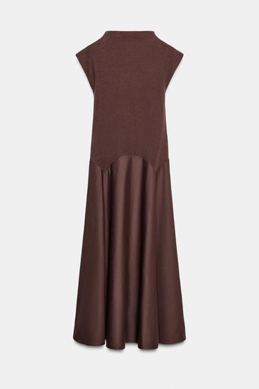 ROBE BIMATIÈRE SOFT - Marron foncé de Zara - Image 5