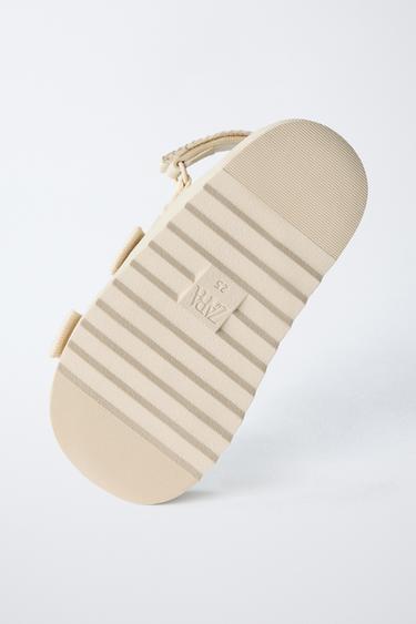 STRAPPY SANDALS - Ecru White by Zara - Image 6