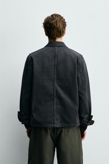 RELAXED FIT OVERSHIRT WITH POCKETS - Taupe grey by Zara - Image 2