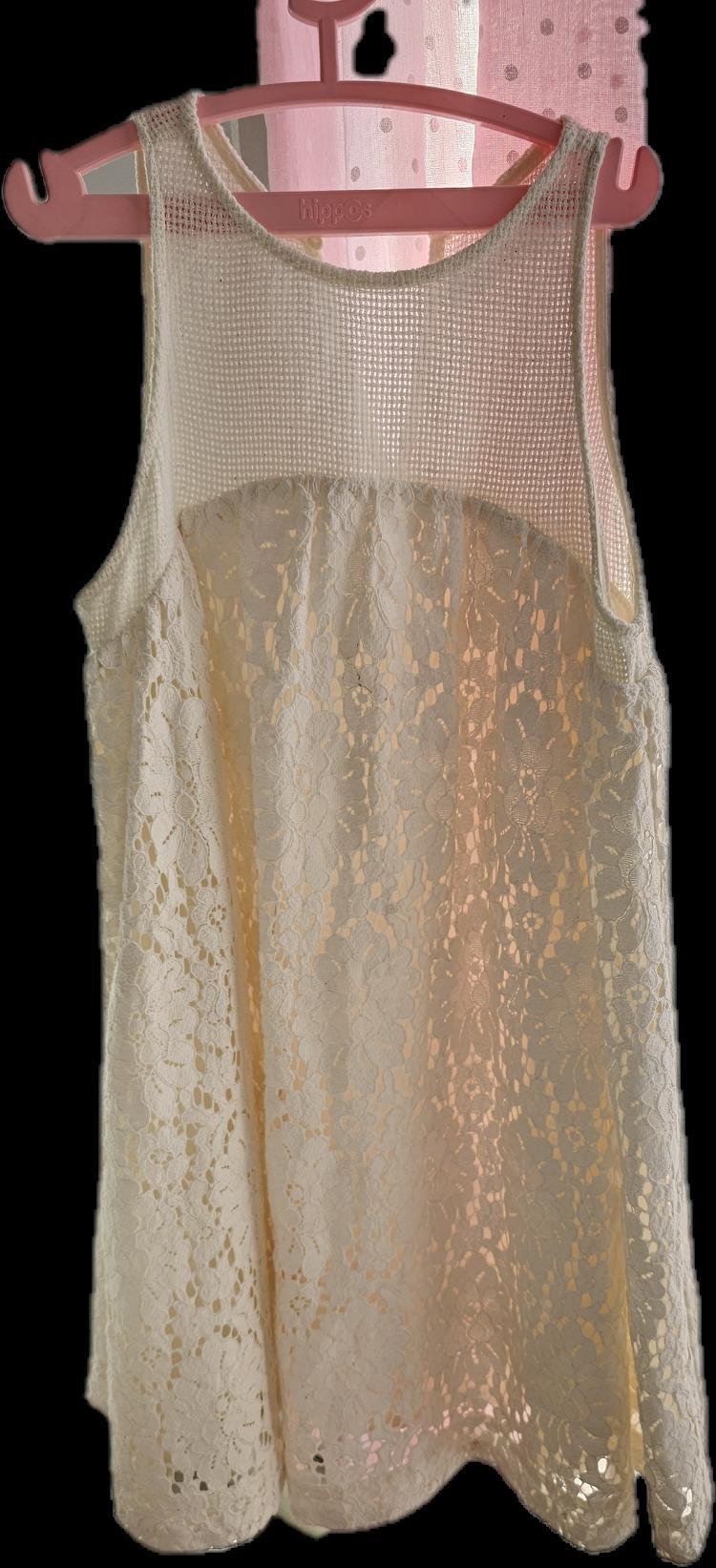 CONTRAST LACE DRESS - Image 6