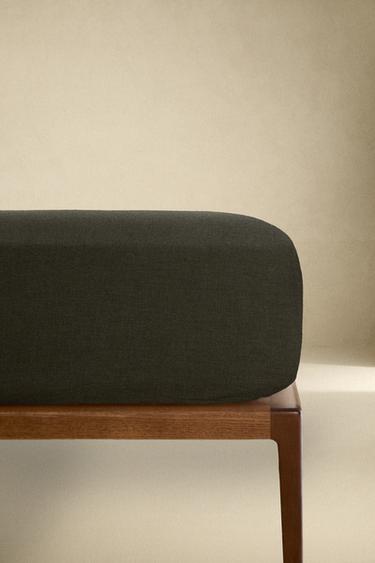 CASHMERE BLEND FITTED SHEET | 30 CM HIGH - Dark grey by Zara - Image 0
