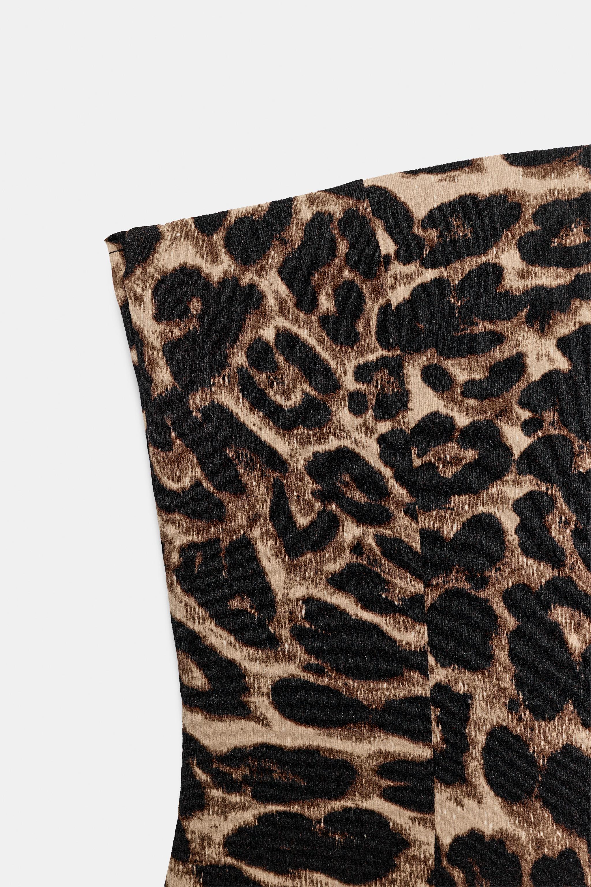 Zara STREÇ YIRTMAÇ DETAYLI STRAPLEZ TOP görsel 5