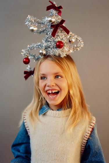 COLETE DE MALHA CORAÇÕES - Cru-médio da Zara