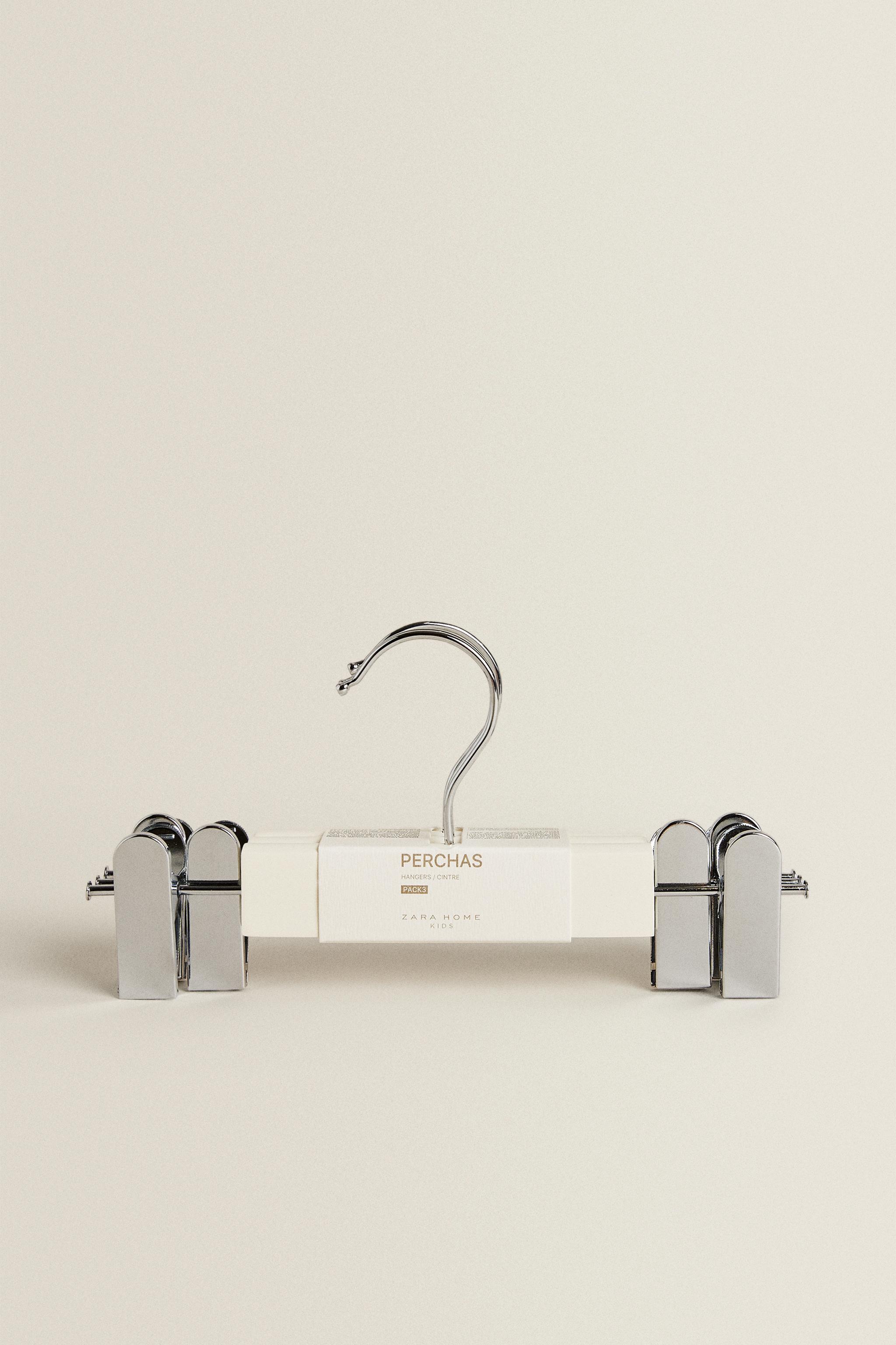 Детские куртки Zara KIDS’ WOODEN HANGERS WITH CLIPS (PACK OF 3) — фото 8