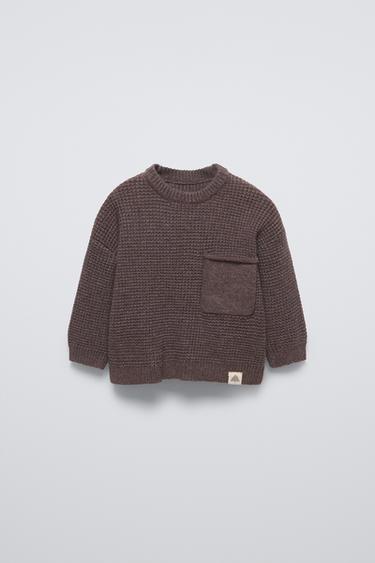 JERSEY PUNTO PERLADO - Marrón oscuro de Zara