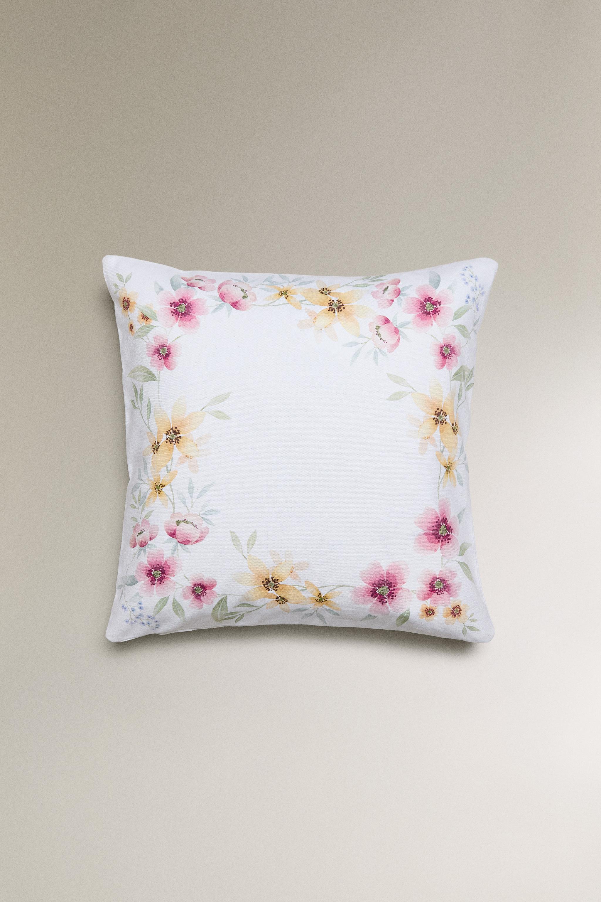 HOUSSE DE COUSSIN IMPRIMÉ FLORAL