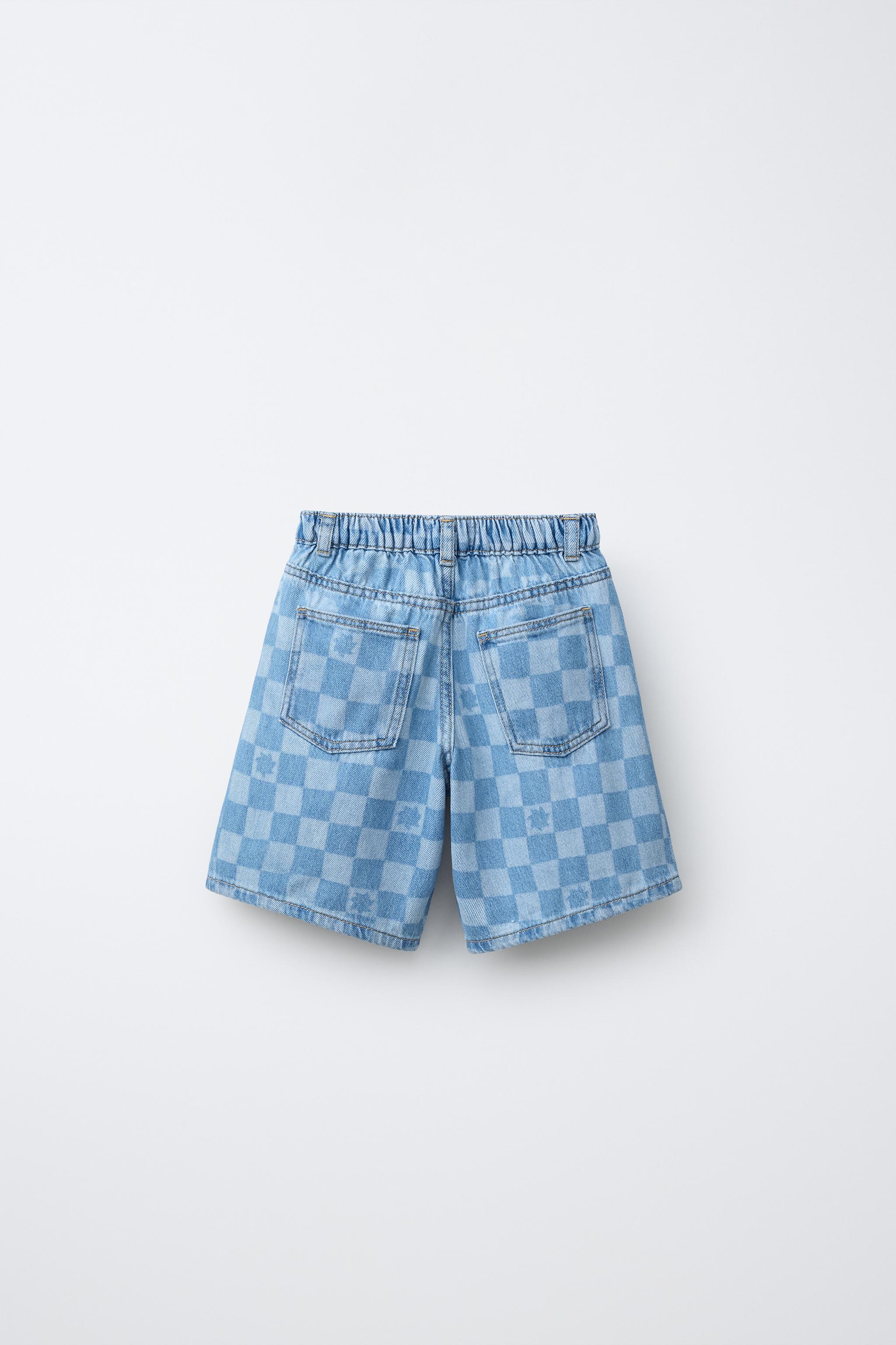 SHORT EN JEAN DAMIER