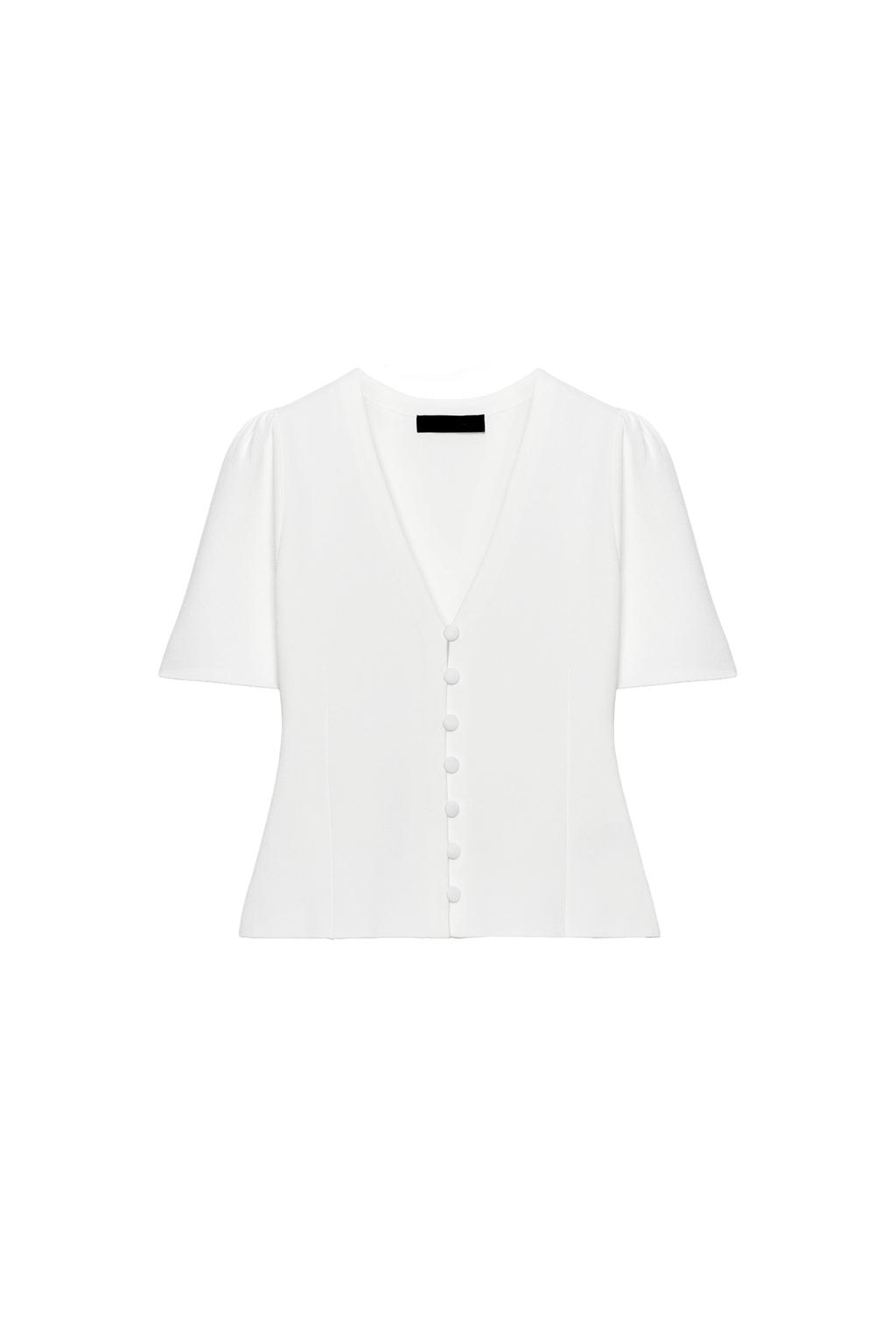 SHORT SLEEVE KNIT CARDIGAN - image 3