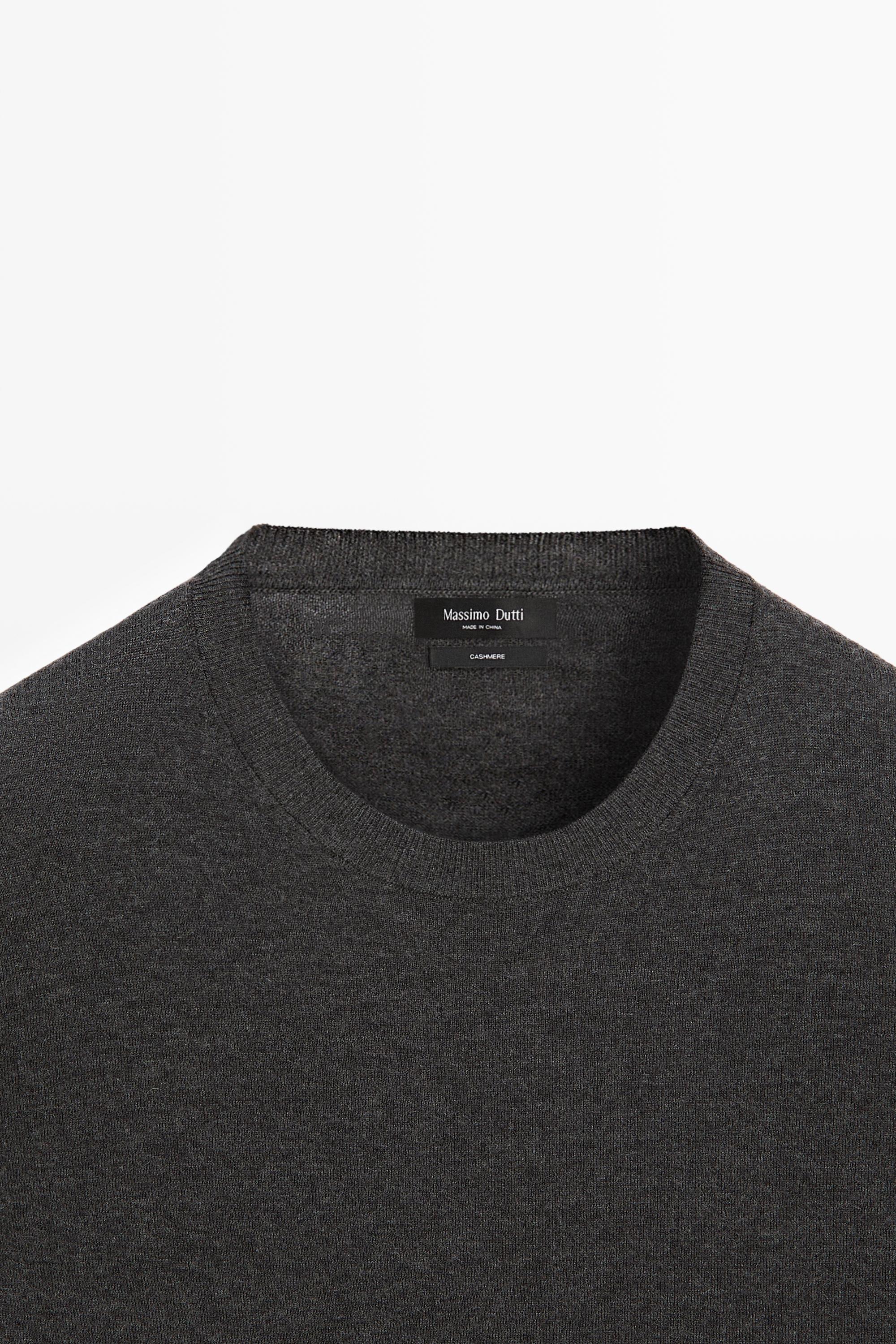 100% cashmere crew neck sweater