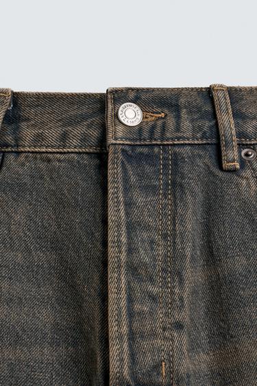 JEAN LOOSE FIT À ÉCLABOUSSURES - Sable / Bleu de Zara - Image 8