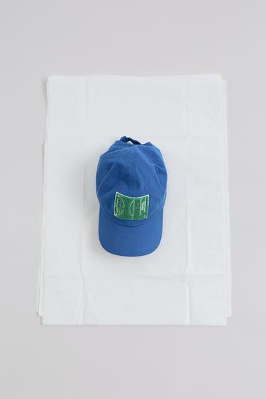 CLARA CEBRIAN © EMBROIDERED CAP - Bluish by Zara