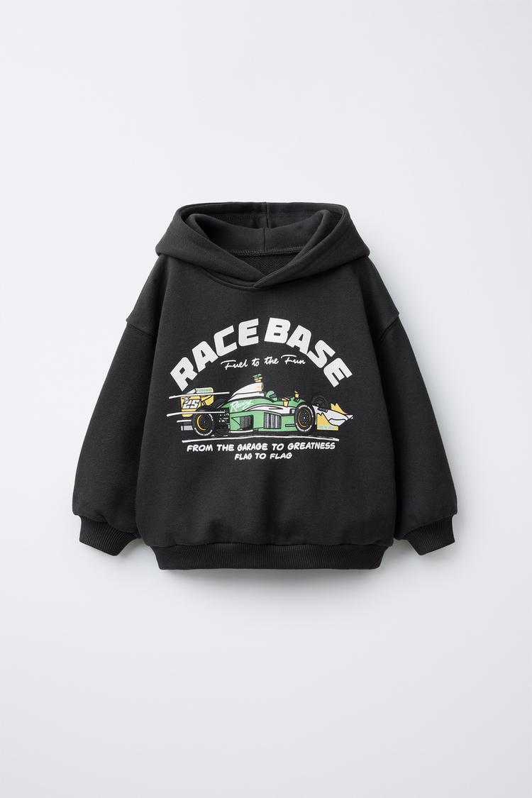 SWEATSHIRT MIT AUTO-PRINT Schwarz ZARA Deutschland Germany