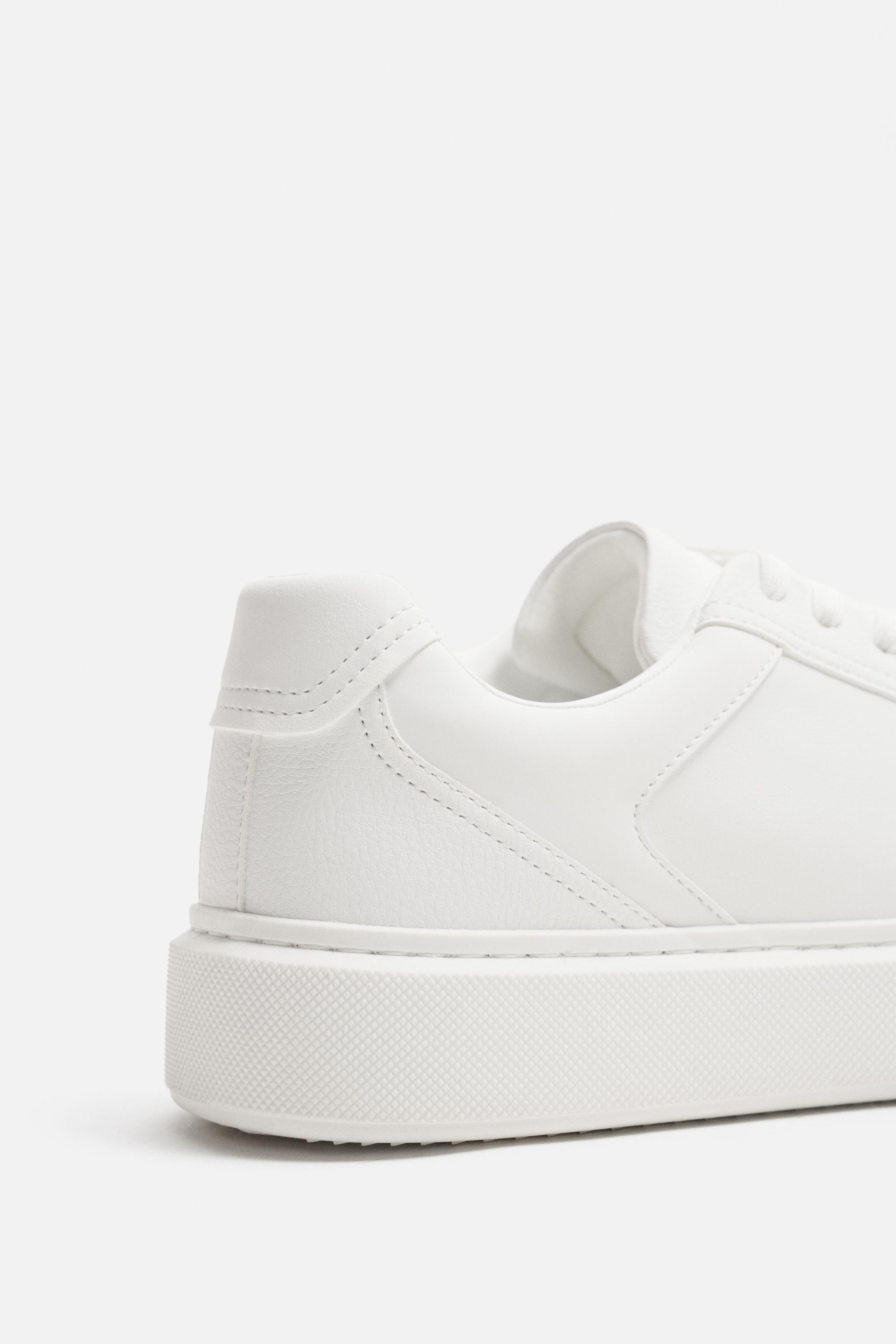 ♡⭐︎ MONOCHROME THICK-SOLED SNEAKERS - White | ZARA United States