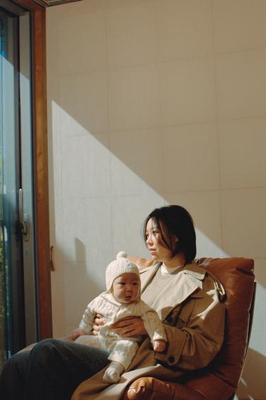 CABLE-KNIT JUMPSUIT - Ecru by Zara