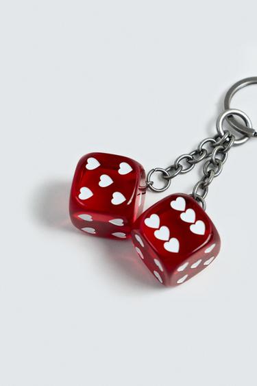 DICE KEY RING - Red by Zara - Image 1