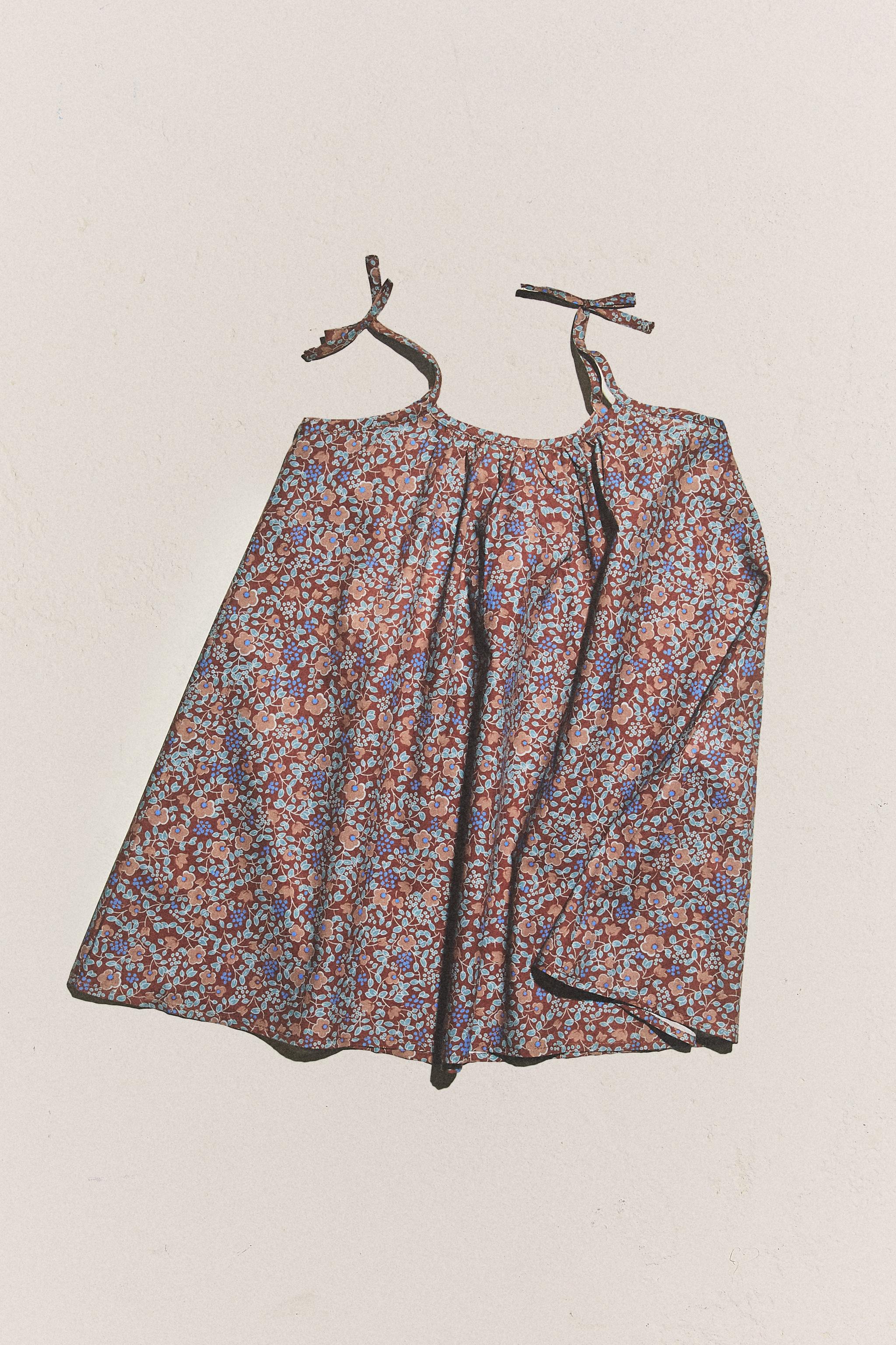 ROBE DE PLAGE ENFANT FLEURIE