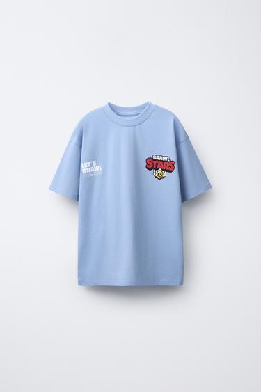 Zara BRAWL STARS © SUPERCELL OY PRINTED T-SHIRT - Light blue