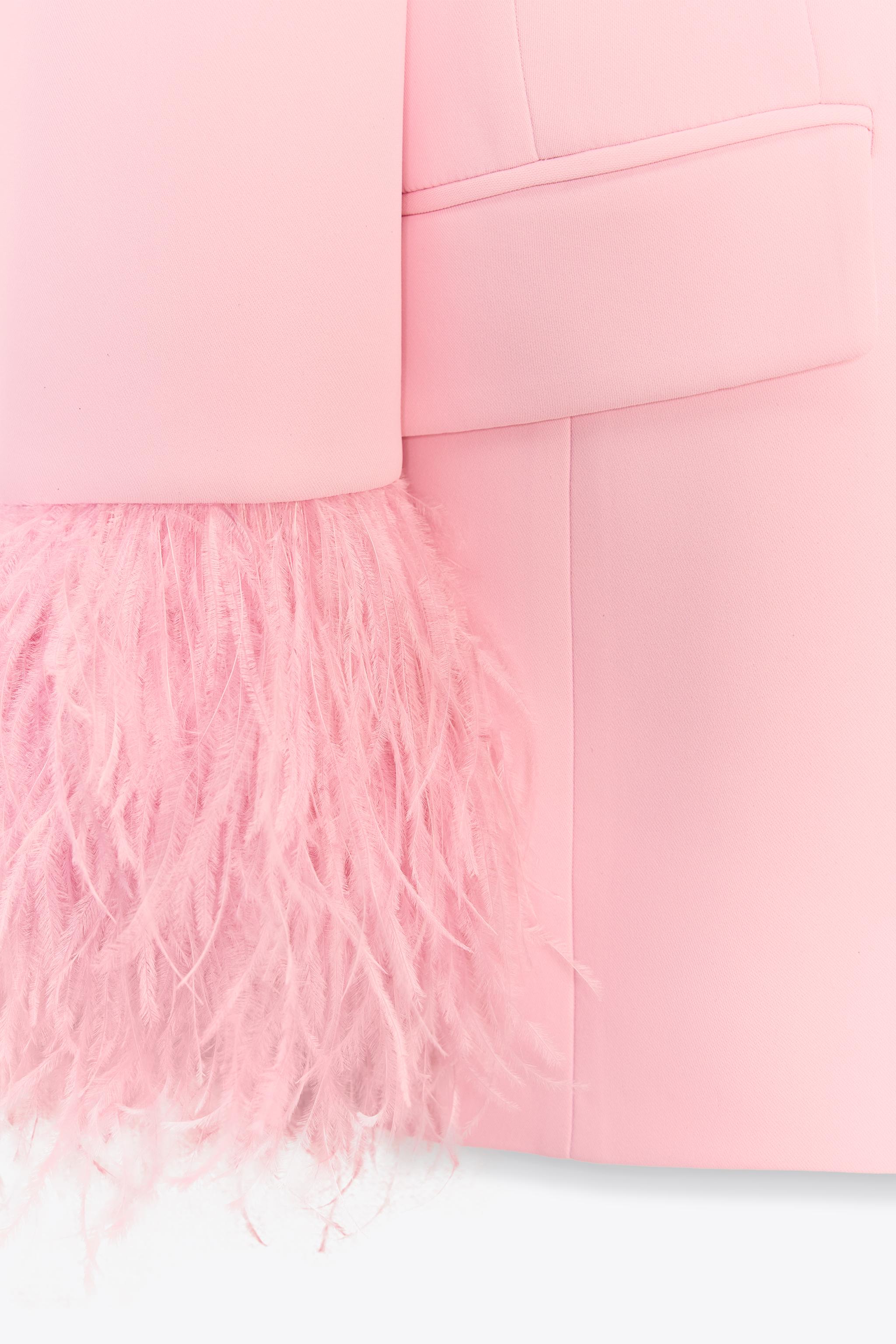 FEATHER CUFF BLAZER - Navy blue | ZARA United States