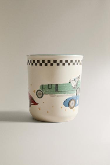 CHILDREN'S CERAMIC MUG WITH RACER DOG - Multicoloured by Zara - Image 4