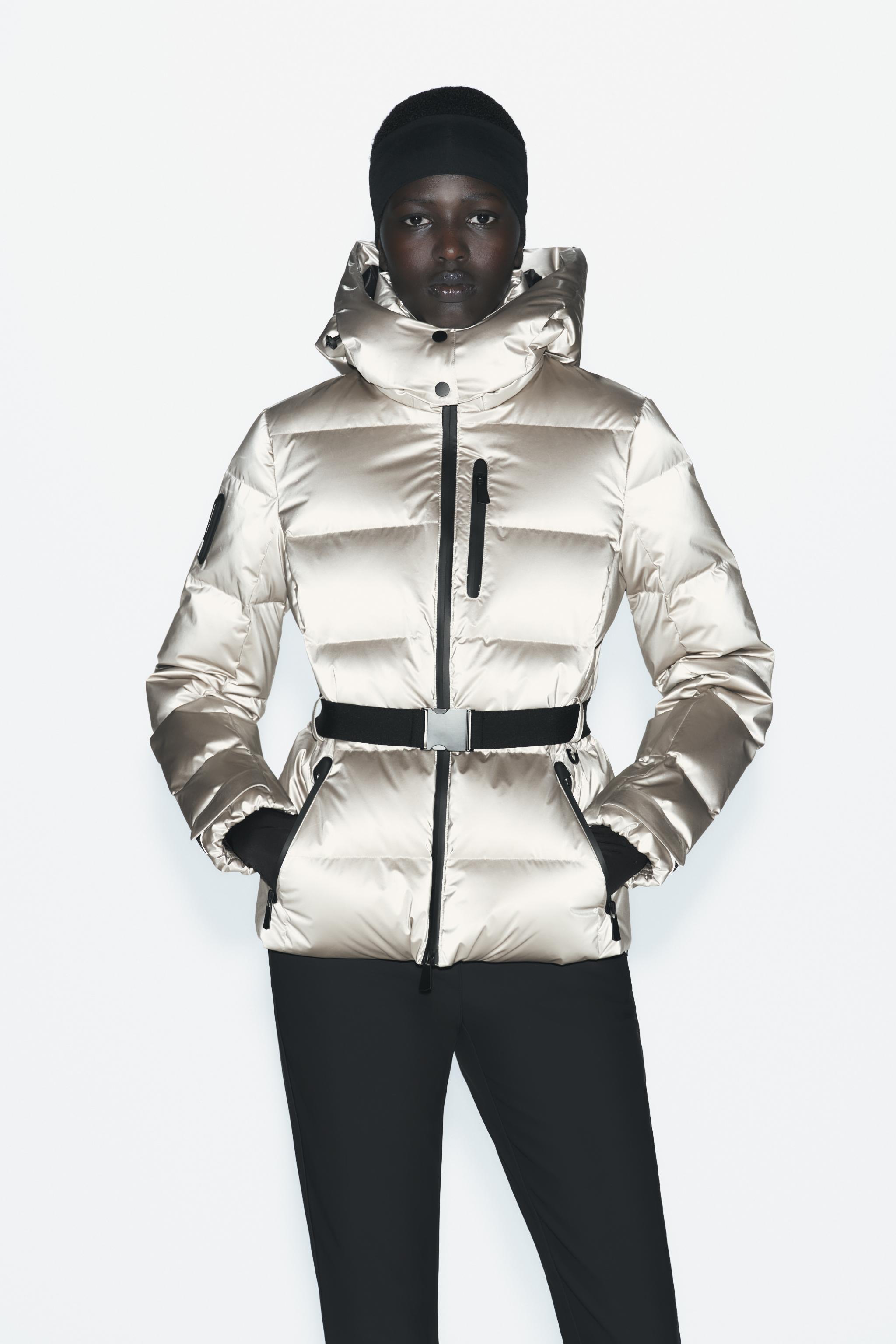 RECCO® TECHNOLOGY WATER AND WIND PROTECTION DOWN JACKET SKI COLLECTION -  Soft gold | ZARA United States