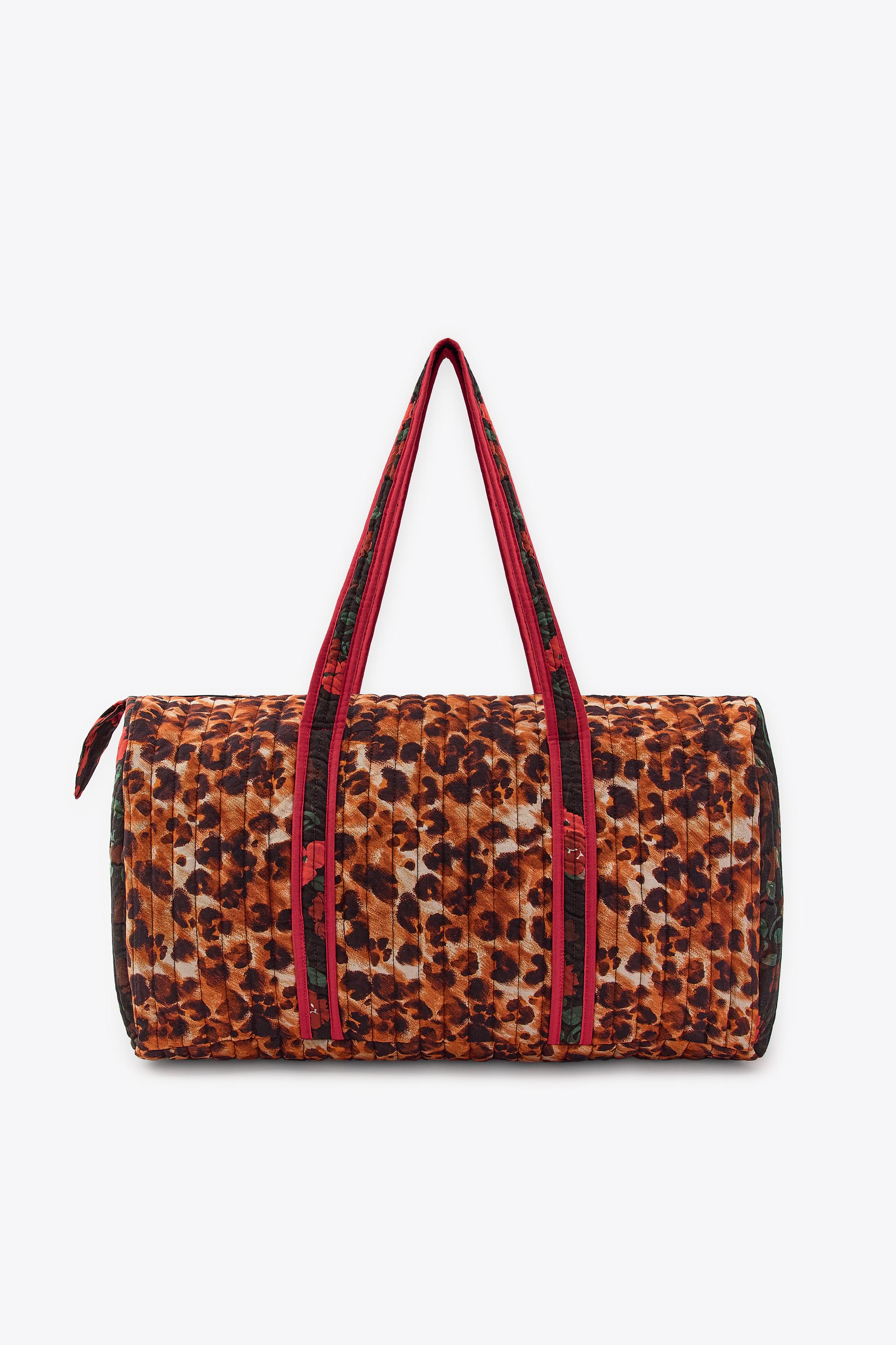COMBINED PADDED TRAVEL BAG - Leopard | ZARA United States COMBINED PADDED TRAVEL BAG - Leopard | ZARA United States