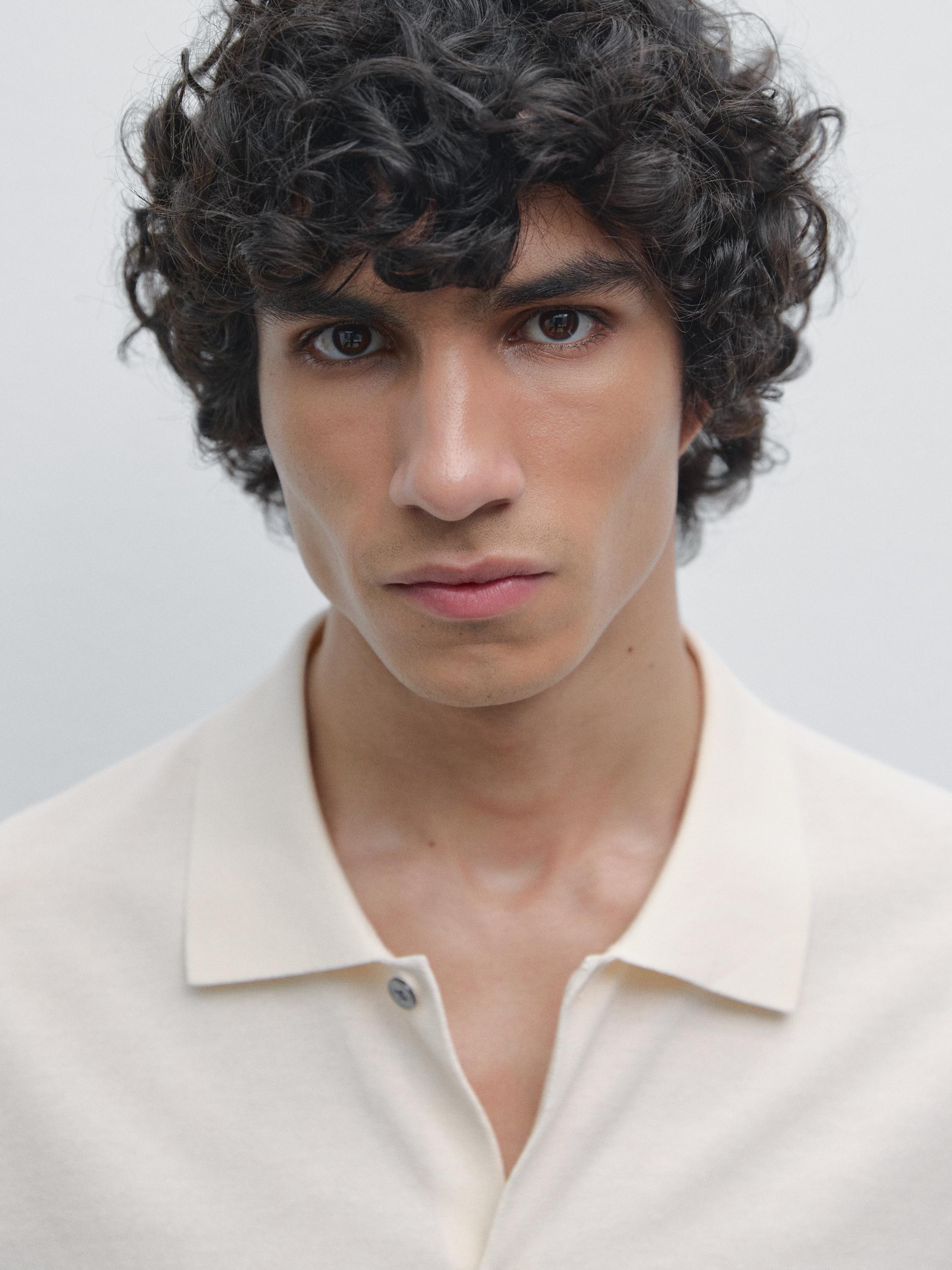 Cardigan à col polo