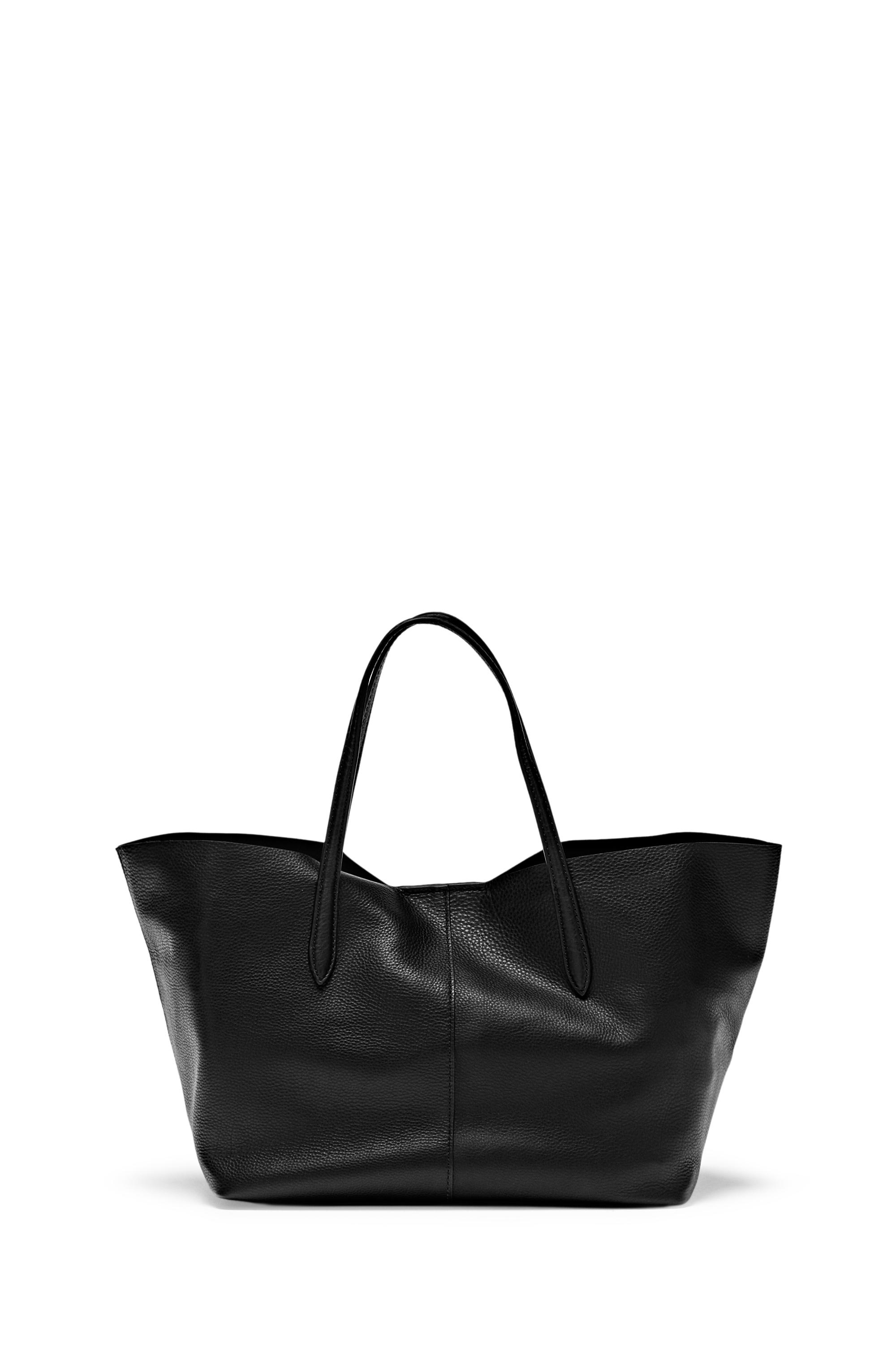 t__h.  Medium Nappa leather tote bag - Brown | ZARA Canada