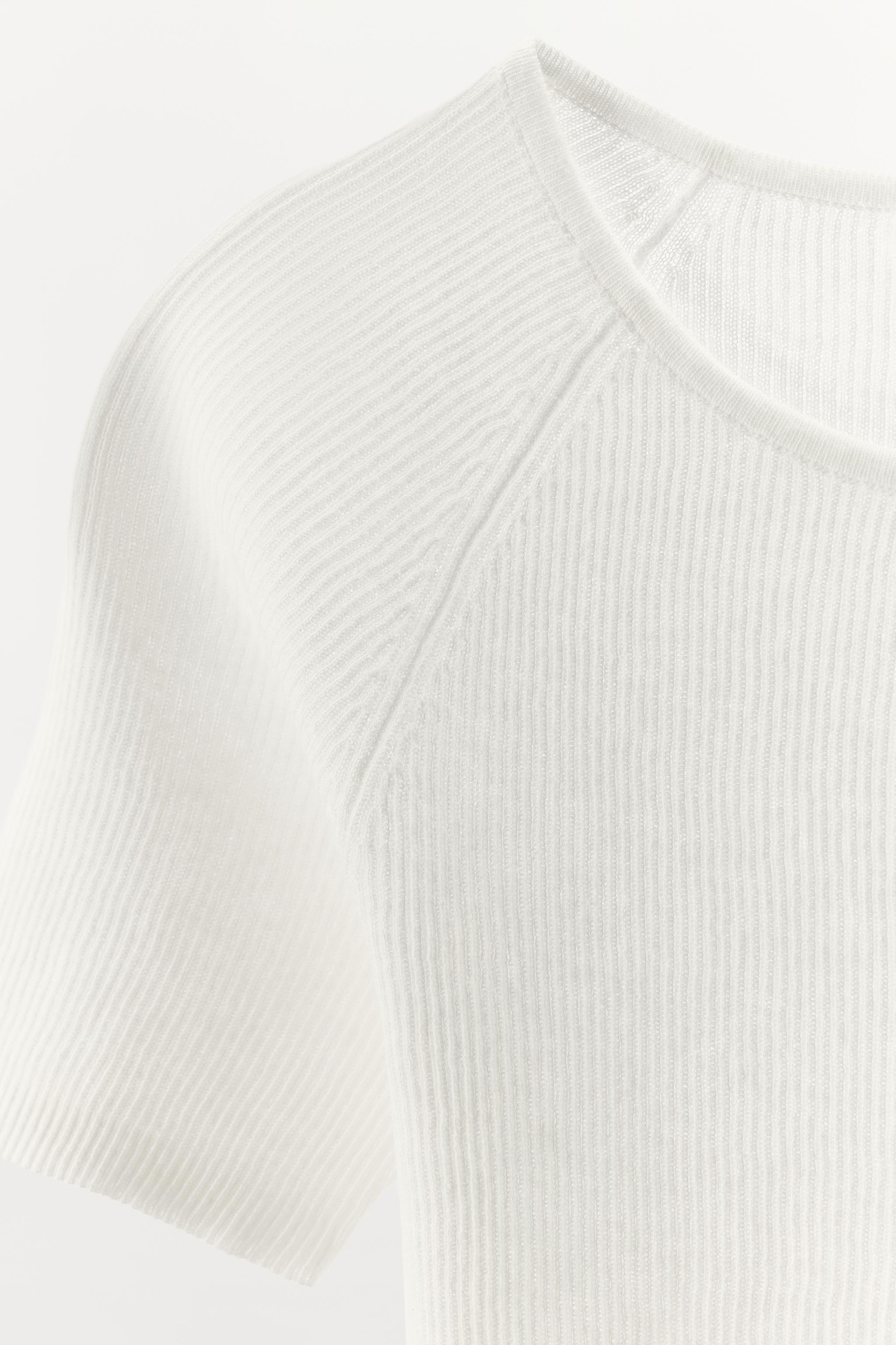 T-SHIRT BASIQUE CÔTELÉ