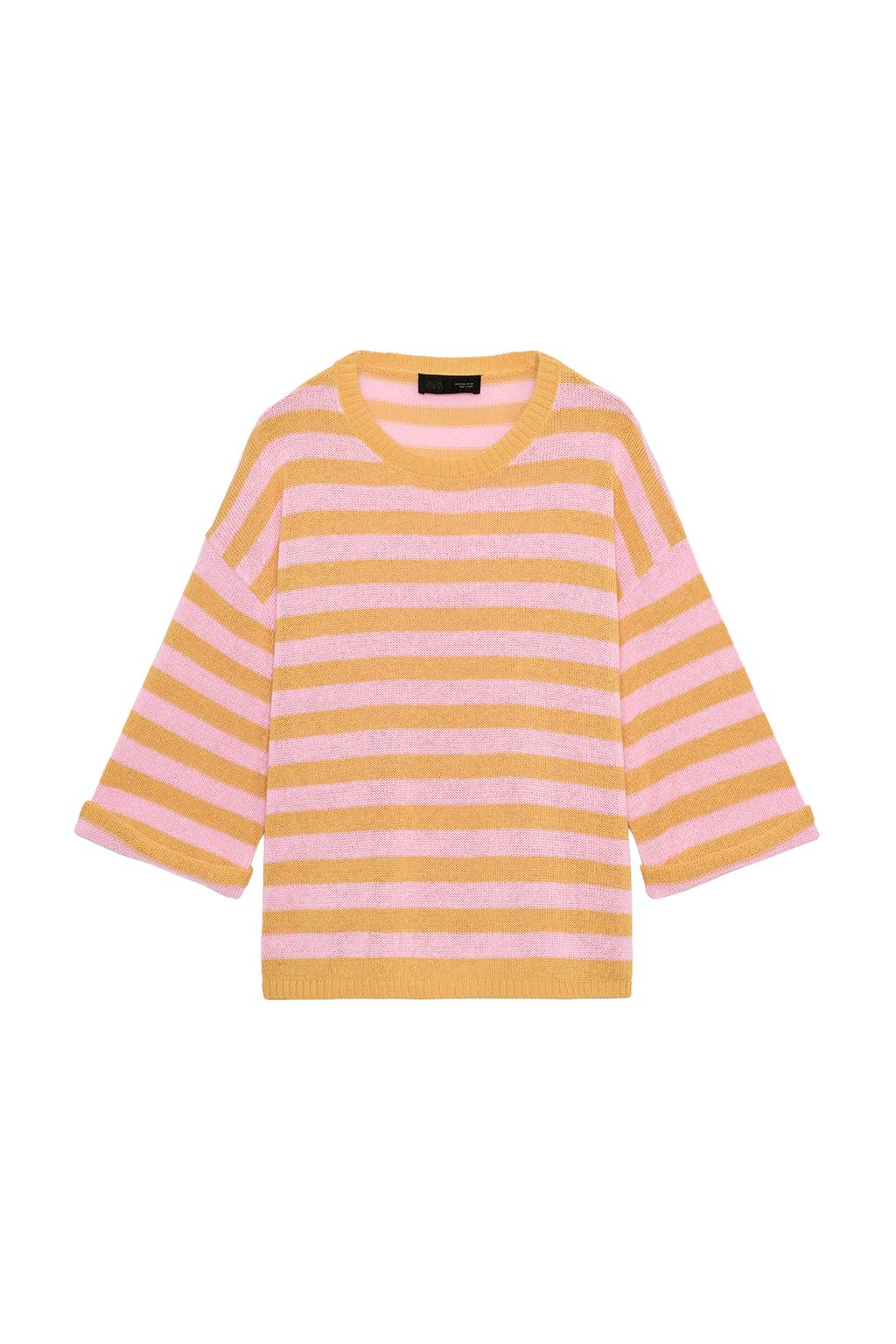 STRIPED KNIT TOP - image 3