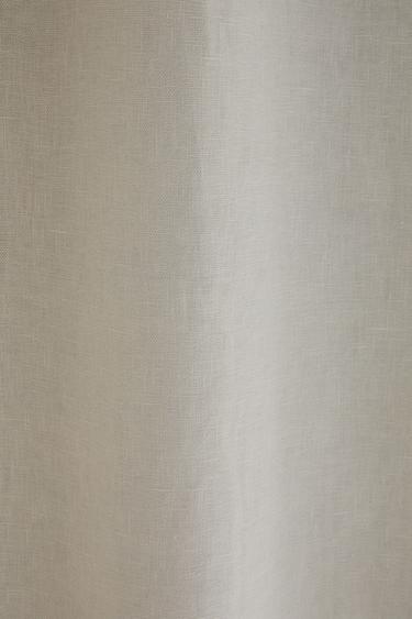 WHITE BLACKOUT LINEN CURTAIN - White by Zara - Image 3