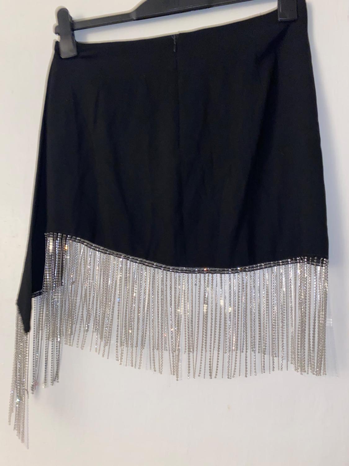 RHINESTONE FRINGE SKIRT - LIMITED EDITION - Image 3