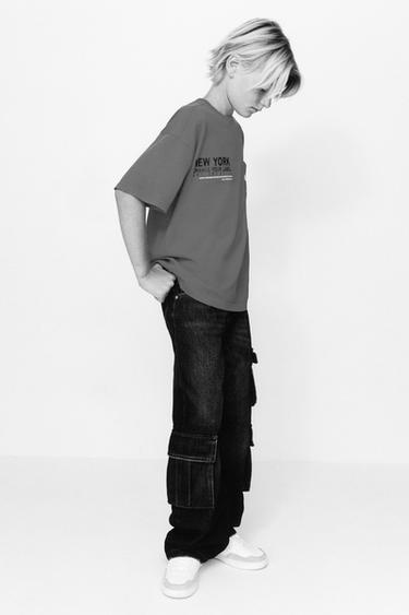 MULTI-POCKET DENIM TROUSERS - Blue by Zara