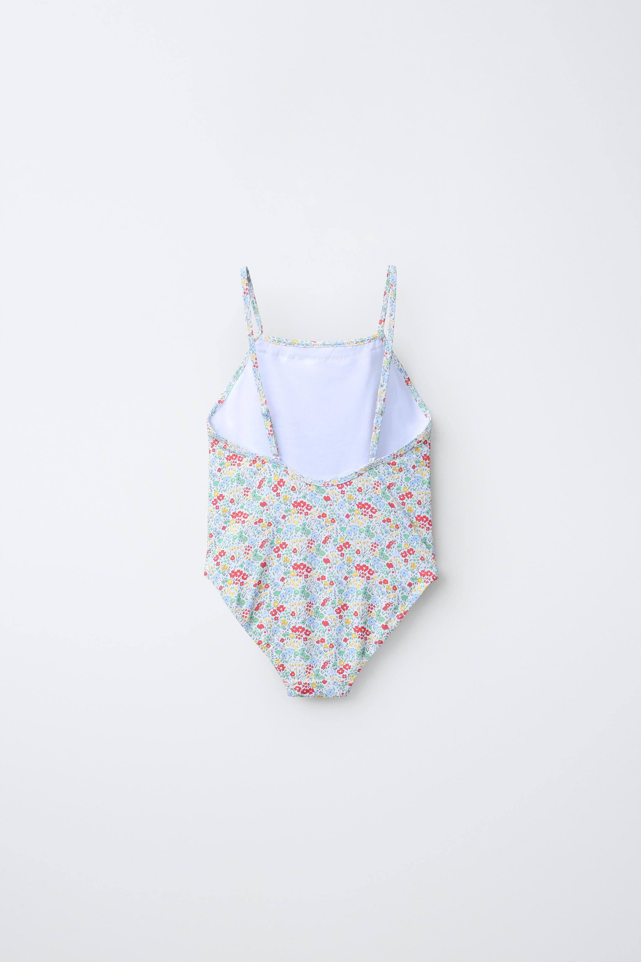 6-14 ANS / MAILLOT DE BAIN À IMPRIMÉ FLEURI