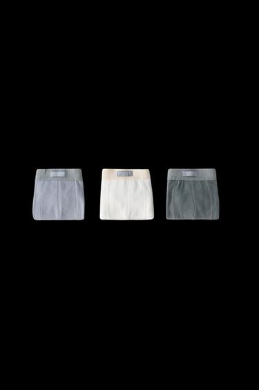 Zara AGES 3-6/ THREE-PACK OF BOXERS WITH LABEL - Multicolored - Image 0