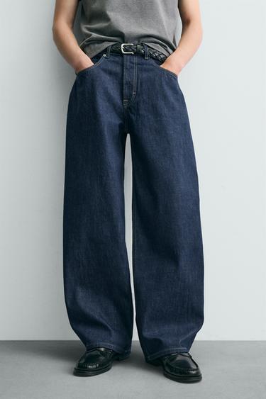 JEAN COUPE BALLON - Indigo de Zara - Image 4