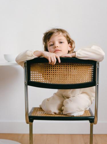 6-14 سنة/ بيجامة زهور مطرزة - خَام الخاص بـ Zara