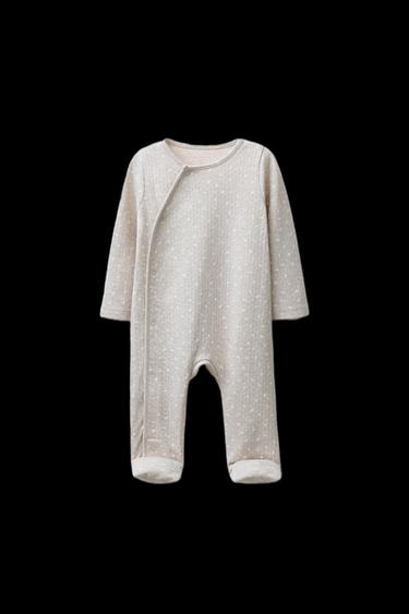 CONVERTIBLE FOOTED SLEEPSUIT - Grey marl by Zara - Image 0